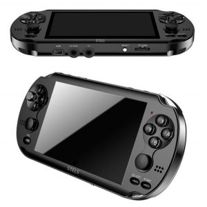 Portable gaming console STELS X1 Pro with 4.3-inch color display and 10,000 built-in games -Black