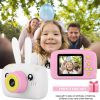 Digital children's camera rabbit white color