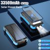 Външна батерия STELS F3W 33500mAh с безжично и соларно зареждане. Издръжлив корпус, подходящ за пътувания и аварийни ситуации.