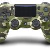 Контролер за PS4 със зелен камуфлажен дизайн за уникален стил.