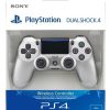 Опакован контролер за PS4 DualShock 4 в сребрист цвят.