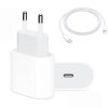 USB-C адаптер 20W в комплект с кабел за бързо зареждане.