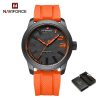sports watch, quartz, silicone strap Orange