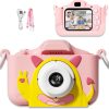 Детски фотоапарат STELS MonsterCam Z200 в розов цвят, подходящ за снимки и видеа, без включена карта памет.