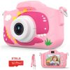Детски фотоапарат STELS DinoCam X350 в розов цвят, комплект с 16GB карта памет и аксесоари.