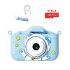 Детски фотоапарат STELS KittyCam X300 в син цвят, комплект с 64GB карта памет и аксесоари