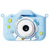 Детски фотоапарат STELS KittyCam X300 в син цвят с обектив и забавен дизайн.