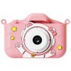 Детски фотоапарат STELS KittyCam X300 в розов цвят с обектив и забавен дизайн.