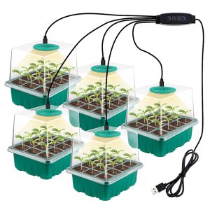 Мини оранжерия STELS MG8 Master с LED осветление, предназначена за ефективно отглеждане на разсад и растения в контролирана среда.